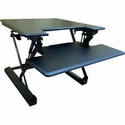New 🛒 Sit & Stand Desks Hanover 6"-20" Adjustable Desk, Black (HSD0401-BLK) 🧨