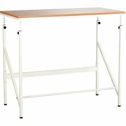 Deals 🛒 Sit & Stand Desks Safco® Elevate™ Standing-Height Desk, Beech/White 😉