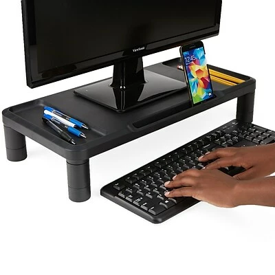 Hot Sale ๐ Monitor Mounts & Stands Mind Reader Monitor Stand, Durable Plastic Monitor Riser, For Computer Monitor, Laptop, PC, MacBook, Black (LGPLMONST-BLK) ๐ 4 Hot Sale ๐ Monitor Mounts & Stands Mind Reader Monitor Stand, Durable Plastic Monitor Riser, For Computer Monitor, Laptop, PC, MacBook, Black (LGPLMONST-BLK) ๐ - Image 2