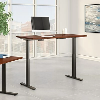 Outlet ๐ Sit & Stand Desks Bush Business Furniture Move 60 Series 27''-47'' Adjustable Standing Desk, Hansen Cherry (M6S6030HCBK) โ 4 Outlet ๐ Sit & Stand Desks Bush Business Furniture Move 60 Series 27''-47'' Adjustable Standing Desk, Hansen Cherry (M6S6030HCBK) โ - Image 2