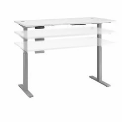 Wholesale 😀 Sit & Stand Desks Bush Business Furniture Move 60 Series 27''-47'' Adjustable Standing Desk, White (M6S7230WHSK) 😀