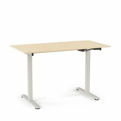 Buy 🎉 Union & Scale Sit & Stand Desks Union & Scale™ Essentials 29"-48"H Adjustable Standing Desk, Natural (UN60415-CC) 🤩