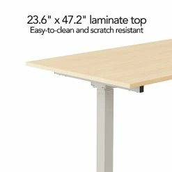 Buy 🎉 Union & Scale Sit & Stand Desks Union & Scale™ Essentials 29"-48"H Adjustable Standing Desk, Natural (UN60415-CC) 🤩 -Desk Riser Store unnamed file 254