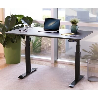 Deals ✔️ Sit & Stand Desks Seville Classics AIRLIFT 26"-51"H Metal Electric Standing Desk, Black With Black Top (OFFK65818) ✨ 3 Deals ✔️ Sit & Stand Desks Seville Classics AIRLIFT 26"-51"H Metal Electric Standing Desk, Black With Black Top (OFFK65818) ✨