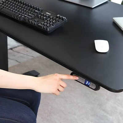 Deals ✔️ Sit & Stand Desks Seville Classics AIRLIFT 26"-51"H Metal Electric Standing Desk, Black With Black Top (OFFK65818) ✨ 6 Deals ✔️ Sit & Stand Desks Seville Classics AIRLIFT 26"-51"H Metal Electric Standing Desk, Black With Black Top (OFFK65818) ✨ - Image 4