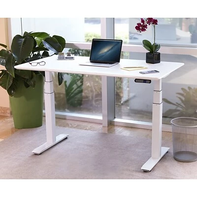 Brand new ๐ Sit & Stand Desks Seville Classics AIRLIFT 26"-51"H Metal Electric Standing Desk, White With White Top (OFFK65823) โจ 6 Brand new ๐ Sit & Stand Desks Seville Classics AIRLIFT 26"-51"H Metal Electric Standing Desk, White With White Top (OFFK65823) โจ - Image 4