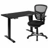 Top 10 ⭐ Sit & Stand Desks Flash Furniture Electric 27"H - 44"H Adjustable Standing Desk With Black Mesh Executive Office Chair, Black (BLN20460001BK) ✨ -Desk Riser Store unnamed file 2561