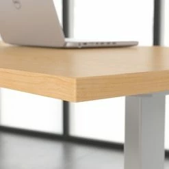 Buy ⌛ Sit & Stand Desks Bush Business Furniture Move 60 Series 27''-47'' Adjustable Standing Desk, Natural Maple (M6S7230ACSK) 👏 -Desk Riser Store unnamed file 2600