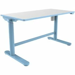 Deals 😉 Office Desks Hanover 22"- 35" Stand Or Sit Adjustable Electric Desk For Children For School And Crafts, Electric Blue, HCR001DSK-BLU 👍 -Desk Riser Store unnamed file 2613