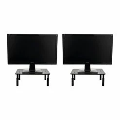 Best reviews of 🔥 Monitor Mounts & Stands Mind Reader Adjustable Monitor Riser Stands, Black, Set Of 2 Stands (4LEGM2PK-BLK) ❤️