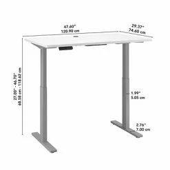 Best reviews of 😍 Sit & Stand Desks Bush Business Furniture Move 60 Series 27''-47'' Adjustable Standing Desk, White (M6S4830WHSK) 🤩 -Desk Riser Store unnamed file 2662