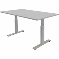 Hot Sale 🥰 Sit & Stand Desks Fellowes Cambio 24.75"-50.25"H Adjustable Standing Desk, Gray (9788301) ⭐