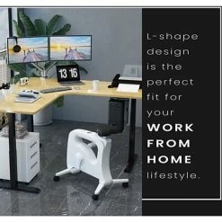 Best reviews of 🔥 Office Desks Hanover 23"- 48" Adjustable Sit Or Stand Electric L-Shaped Desk With Triple Motor System, Natural And Black, HSD0452-NAT1 🥰 -Desk Riser Store unnamed file 2676