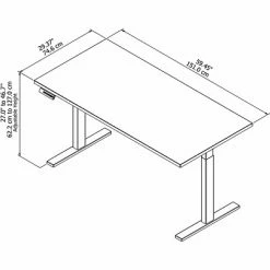 Discount 🎁 Sit & Stand Desks Bush Business Furniture Move 60 Series 27''-47'' Adjustable Standing Desk, Natural Maple (M6S6030ACBK) ❤️ -Desk Riser Store unnamed file 2682
