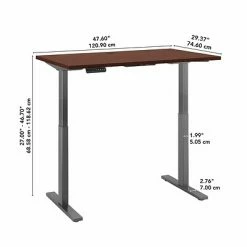 Promo 🎁 Sit & Stand Desks Bush Business Furniture Move 60 Series 27''-47'' Adjustable Standing Desk, Harvest Cherry (M6S4830CSBK) ❤️ -Desk Riser Store unnamed file 2700