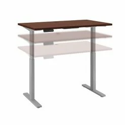 Budget 😍 Sit & Stand Desks Bush Business Furniture Move 60 Series 27''-47'' Adjustable Standing Desk, Harvest Cherry (M6S4824CSSK) 🧨