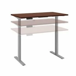 Buy 🎉 Sit & Stand Desks Bush Business Furniture Move 60 Series 27''-47'' Adjustable Standing Desk, Harvest Cherry (M6S4830CSSK) 😀