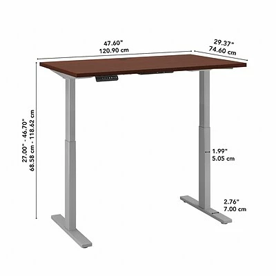 Buy ๐ Sit & Stand Desks Bush Business Furniture Move 60 Series 27''-47'' Adjustable Standing Desk, Harvest Cherry (M6S4830CSSK) ๐ 7 Buy ๐ Sit & Stand Desks Bush Business Furniture Move 60 Series 27''-47'' Adjustable Standing Desk, Harvest Cherry (M6S4830CSSK) ๐ - Image 5