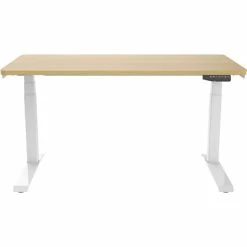 Best Pirce ❤️ Office Desks Hanover 24"- 49" Sit Or Stand Assembled Electric Desk With Adjustable And Programmable Heights, Natural, HSD0421-NAT 😉 -Desk Riser Store unnamed file 2773