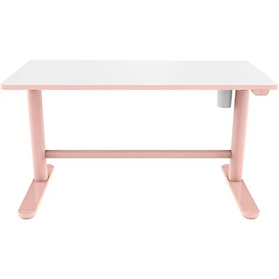 Deals 🧨 Office Desks Hanover 22"- 35" Sit Or Stand Adjustable Electric Desk For Children For School, Crafts, And Writing, Pink, HCR001DSK-PINK ❤️ 5 Deals 🧨 Office Desks Hanover 22"- 35" Sit Or Stand Adjustable Electric Desk For Children For School, Crafts, And Writing, Pink, HCR001DSK-PINK ❤️ - Image 3