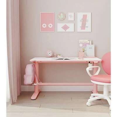 Deals 🧨 Office Desks Hanover 22"- 35" Sit Or Stand Adjustable Electric Desk For Children For School, Crafts, And Writing, Pink, HCR001DSK-PINK ❤️ 11 Deals 🧨 Office Desks Hanover 22"- 35" Sit Or Stand Adjustable Electric Desk For Children For School, Crafts, And Writing, Pink, HCR001DSK-PINK ❤️ - Image 9
