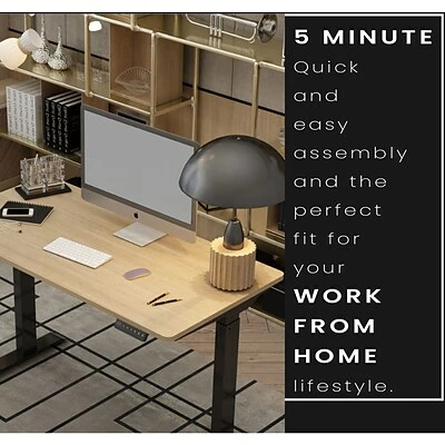 Top 10 ๐ Office Desks Hanover 29"- 48" Adjustable Sit Or Stand Electric Desk, Natural, HSD0411-NAT ๐งจ 6 Top 10 ๐ Office Desks Hanover 29"- 48" Adjustable Sit Or Stand Electric Desk, Natural, HSD0411-NAT ๐งจ - Image 4