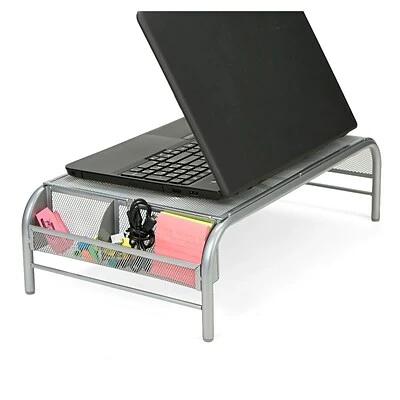 Hot Sale โ๏ธ Monitor Mounts & Stands Mind Reader Metal Mesh Monitor Stand, Laptop Riser With 2 Storage Compartments, Silver (MESHM-SIL) ๐ 7 Hot Sale โ๏ธ Monitor Mounts & Stands Mind Reader Metal Mesh Monitor Stand, Laptop Riser With 2 Storage Compartments, Silver (MESHM-SIL) ๐ - Image 5
