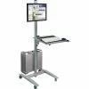 Cheap ⌛ Sit & Stand Desks Balt Beta 67"H X 32"W X 33"D Sit-Stand Presentation Workstation, Gray (27614) 🔥