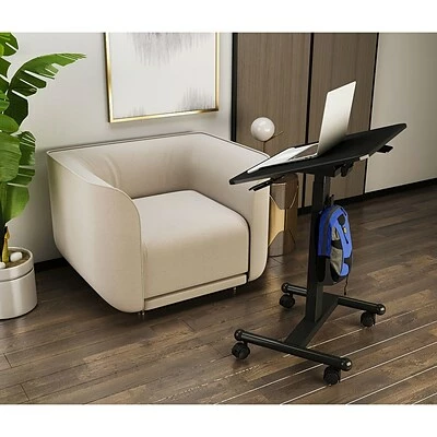 Cheap โจ Office Desks Hanover 29"- 45" Sit Or Stand Rolling Desk With Adjustable Height And Bag Hook, Black, HSD0408-BLK ๐ 10 Cheap โจ Office Desks Hanover 29"- 45" Sit Or Stand Rolling Desk With Adjustable Height And Bag Hook, Black, HSD0408-BLK ๐ - Image 8