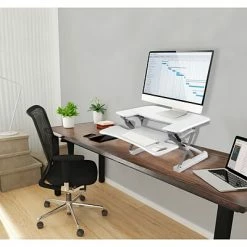 Best deal 💯 Office Desks Hanover 6"- 20" Adjustable Tabletop Sit Or Stand Lift Desk For Offices, Schools, And Writing Stations, White, HSD0401-WHT1 ✨ -Desk Riser Store unnamed file 2876
