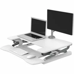 Outlet 🥰 Office Desks Hanover 6"-20" Adjustable Sit Or Stand Tabletop Lift Desk For Offices, Schools, And Writing, White, HSD0402-WHT1 ⭐ -Desk Riser Store unnamed file 2883