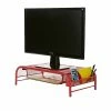 Promo 🤩 Monitor Mounts & Stands Mind Reader Metal Mesh Monitor Stand And Desk Organizer With Drawer, Desktop Monitor Stand Organizer, Red (MESHMONSTA-RED) 😀 -Desk Riser Store unnamed file 2898
