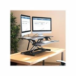 Cheap 😉 Sit & Stand Desks Flexispot AlcoveRiser 35" Adjustable Desk Riser, Mahogany (M7MN) 🎁 -Desk Riser Store unnamed file 29