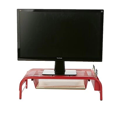Promo ๐คฉ Monitor Mounts & Stands Mind Reader Metal Mesh Monitor Stand And Desk Organizer With Drawer, Desktop Monitor Stand Organizer, Red (MESHMONSTA-RED) ๐ 5 Promo ๐คฉ Monitor Mounts & Stands Mind Reader Metal Mesh Monitor Stand And Desk Organizer With Drawer, Desktop Monitor Stand Organizer, Red (MESHMONSTA-RED) ๐ - Image 3