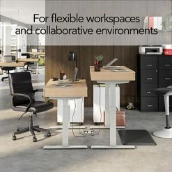 Deals 🥰 Union & Scale Sit & Stand Desks Union & Scale™ Essentials 30"-46"H Adjustable Standing Desk, Natural (UN60416-CC) ⭐ -Desk Riser Store unnamed file 291