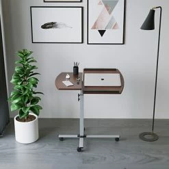 Budget 🛒 Sit & Stand Desks Techni Mobili Rolling Adjustable Laptop Cart, Mahogany (RTA-B003-M615) ⌛ -Desk Riser Store unnamed file 2911