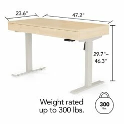 Deals 🥰 Union & Scale Sit & Stand Desks Union & Scale™ Essentials 30"-46"H Adjustable Standing Desk, Natural (UN60416-CC) ⭐ -Desk Riser Store unnamed file 292