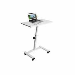 Buy 😉 Office Desks Seville Classics 21"-33" Metal Mobile Laptop Computer Desk Cart, White (OFF65855) 🔔 -Desk Riser Store unnamed file 2942