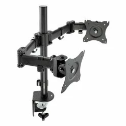 Cheapest 🌟 Post-it Monitor Mounts & Stands 3M Dual Monitor Mount, Swivel, Tilt, Rotate, Two Monitors Up To 28.5" & 20 Lbs. Each, Clamp Or Grommet, No Tools, Black (MM200B) ❤️