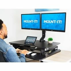 Deals 🌟 Monitor Mounts & Stands Mount-It! PowerUp Plus Ergonomic Office Bundle 😉 -Desk Riser Store unnamed file 2968
