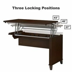 Wholesale 😍 Sit & Stand Desks Bush Furniture Somerset 72W 3 Position Sit To Stand L Shaped Desk, Mocha Cherry (SET014MR) ⌛ -Desk Riser Store unnamed file 328
