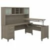 Best Pirce 🎁 Sit & Stand Desks Bush Furniture Somerset 72W 3 Position Sit To Stand L Shaped Desk With Hutch, Ash Gray (SET015AG) 👏 -Desk Riser Store unnamed file 334