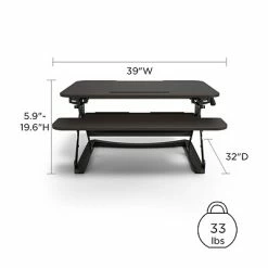 Cheapest 🛒 Union & Scale Sit & Stand Desks Union & Scale™ FlexFit™ 35" Adjustable Desk Riser, Black (UN50710-CC) ✨ -Desk Riser Store unnamed file 35