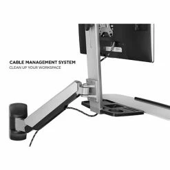 Best deal 👍 Sit & Stand Desks Mount-It! Sit Stand Wall Mount Workstation, Articulating Standing Desk For A Single Monitor, Floating Keyboard Tray (MI-7905) 🧨 -Desk Riser Store unnamed file 362