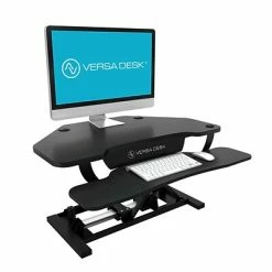 Best reviews of ✔️ Versa Products Height-Adjustable Tables VersaDesk Power Pro Corner - 36" Electric Height Adjustable Standing Desk Riser, Black (VT77136330101) 🔥