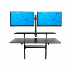 Best deal 🎁 Sit & Stand Desks Mount-It! 37" - 55" Rolling Stand-Up Desk, Black (MI-7972B) 🥰 -Desk Riser Store unnamed file 383