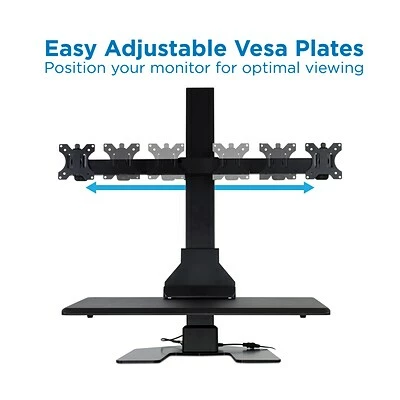 Coupon ๐ Sit & Stand Desks Mount-It! 1.4"-21.1" Electric Standing Desk Converter, Motorized Height Adjustable Sit Stand For Dual Monitors, Black (MI-7952) ๐ 6 Coupon ๐ Sit & Stand Desks Mount-It! 1.4"-21.1" Electric Standing Desk Converter, Motorized Height Adjustable Sit Stand For Dual Monitors, Black (MI-7952) ๐ - Image 4