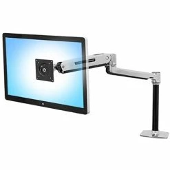 Brand new ✨ Sit & Stand Desks Ergotron LX Sit-Stand Desk Arm Adjustable Monitor, Up To 42", Polished Aluminum (45-360-026) 🎉