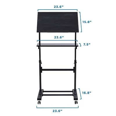 Wholesale ๐ Sit & Stand Desks Mount-It! Mobile Portable Podium And Presentation Lectern, Height Adjustable Multi-Purpose Standing Desk Workstation (MI-7941) ๐ฅ 6 Wholesale ๐ Sit & Stand Desks Mount-It! Mobile Portable Podium And Presentation Lectern, Height Adjustable Multi-Purpose Standing Desk Workstation (MI-7941) ๐ฅ - Image 4