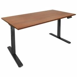 Best deal 🔥 Sit & Stand Desks Mount-It! 30"-49"H Adjustable Electric Sit-Stand Desk, Brown/Black (MI-18065) 😀